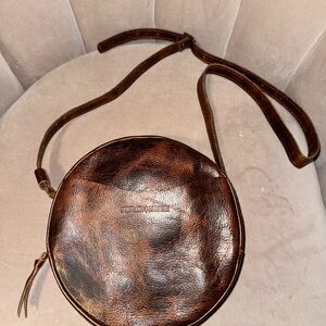Elegant Brown Leather Crossbody Bag